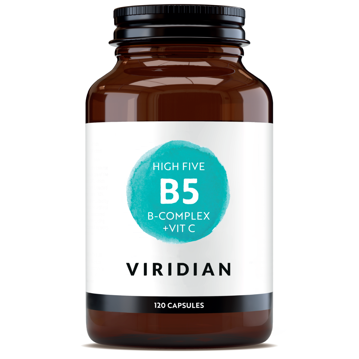 Viridian High Five B5 B-Complex + Vit C Veg Caps 120 size #253  (Expiry Date 07-2025)