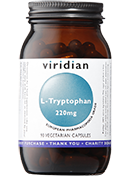 Viridian L-Tryptophan 220mg Veg Caps 90 size #042 (Expiry Date 06-2025)