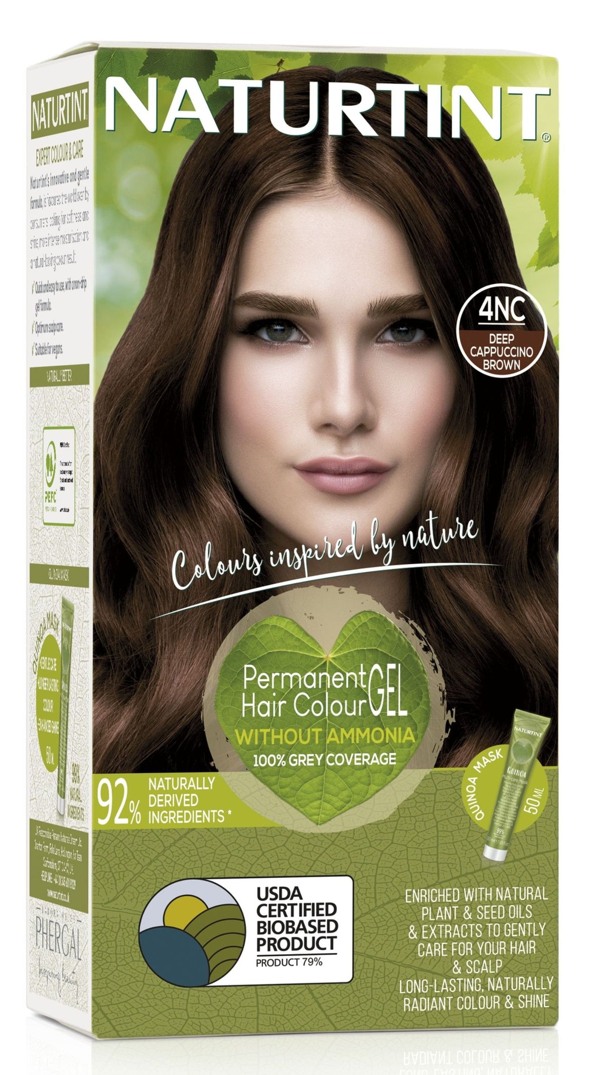 Naturtint  Permanent Hair Colourant 4NC Deep Cappuccino Brown