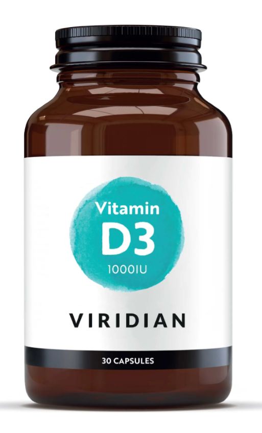 Viridian Vitamin D3 1000iu Veg Caps 30 size #270