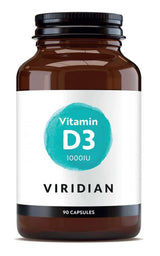 Viridian Vitamin D3 1000iu Veg Caps 90 size #271