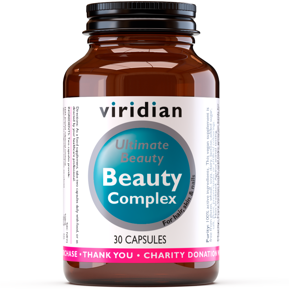 Viridian Ultimate Beauty Skin, Hair and Nails Complex Veg Caps 30 size #160