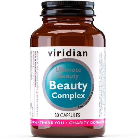 Viridian Ultimate Beauty Skin, Hair and Nails Complex Veg Caps 30 size #160