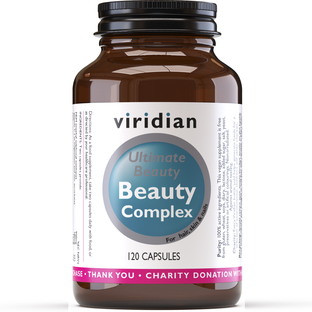 Viridian Ultimate Beauty Skin, Hair and Nails Complex Veg Caps 120 size #162