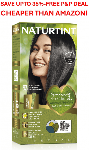 Naturtint  Permanent Hair Colourant 1N - Ebony Black - Up to 35% Off