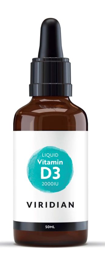 Viridian Vitamin D3 2000iu Liquid Drops 50ml size #288  Up To 40% Off