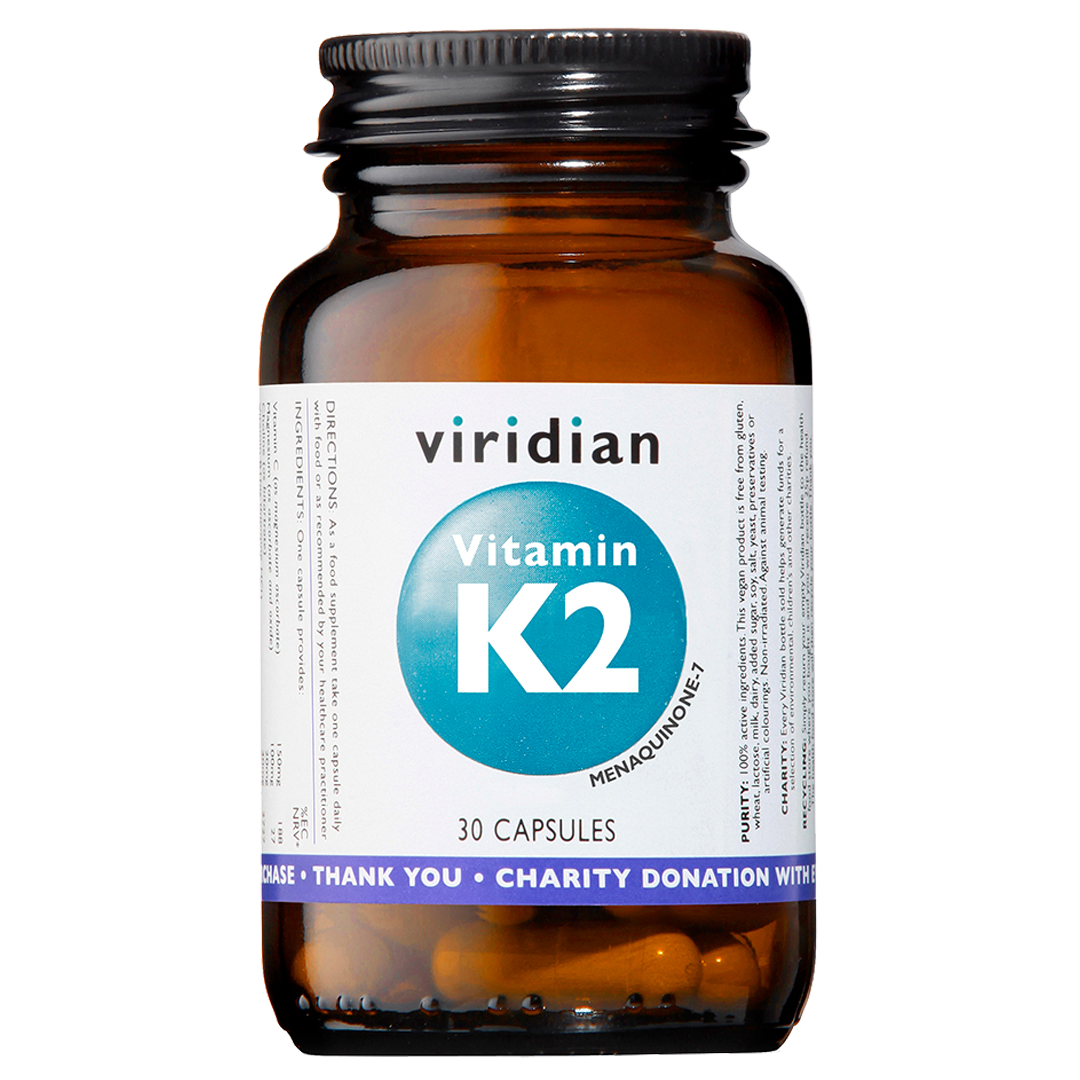 Viridian Vitamin K2 50ug Veg Caps 30 size #258