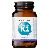 Viridian Vitamin K2 50ug Veg Caps 30 size #258