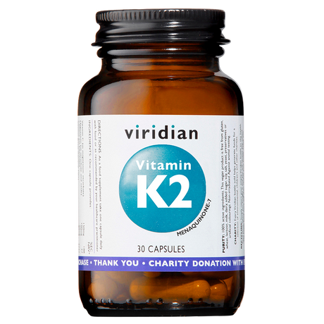 Viridian Vitamin K2 50ug Veg Caps 30 size #258