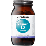 Viridian Vitamin D3 1000iu Veg Caps 90 size #271