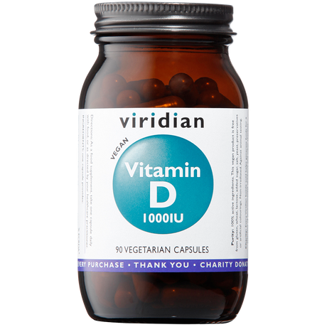 Viridian Vitamin D3 1000iu Veg Caps 90 size #271