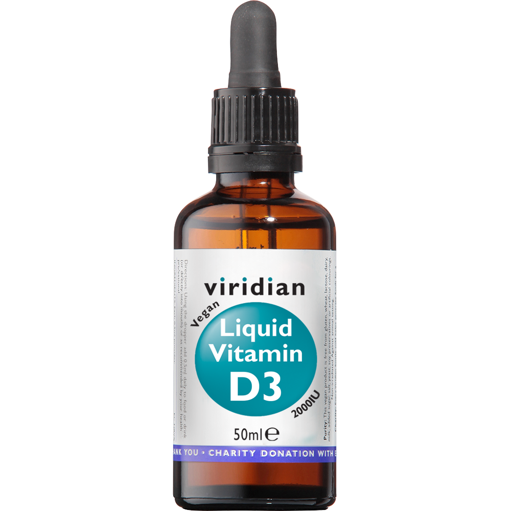 Viridian Vitamin D3 2000iu Liquid Drops 50ml size #288  Up To 40% Off