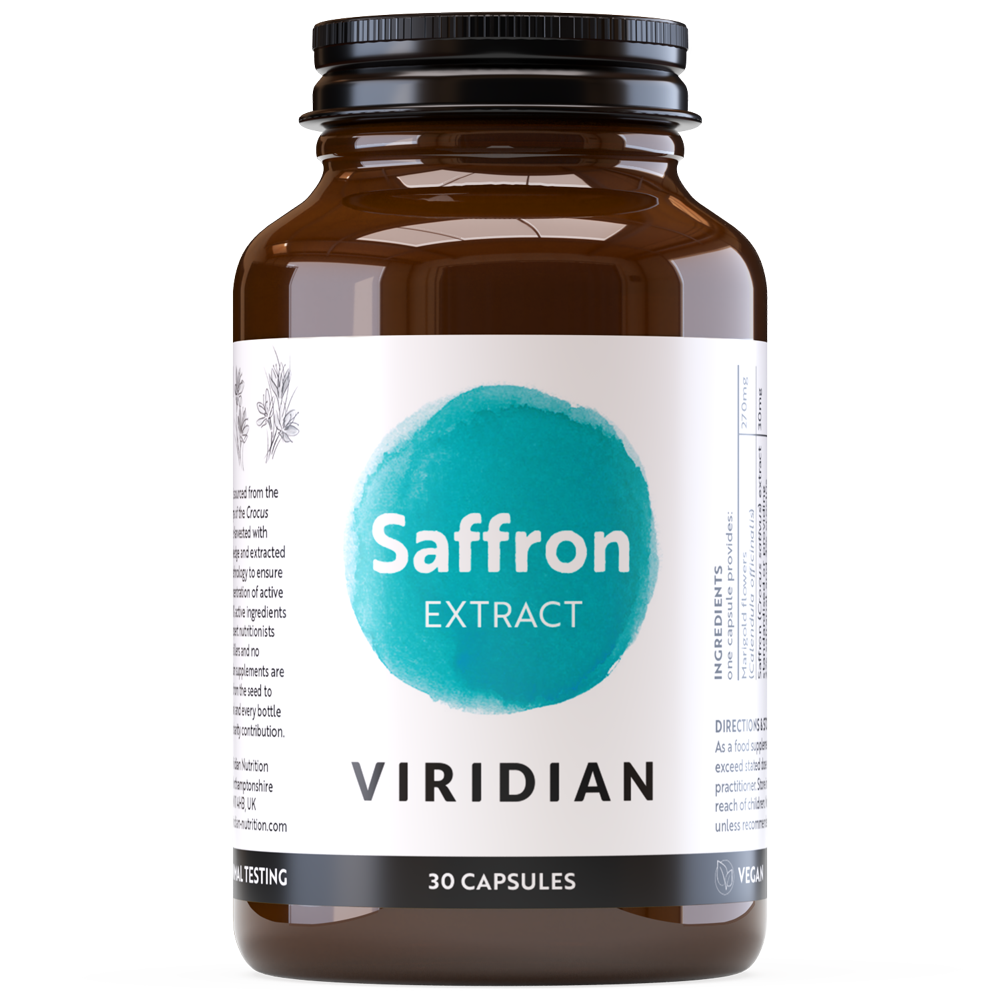 Viridian Saffron Extract 30mg Veg Caps 30 size #354