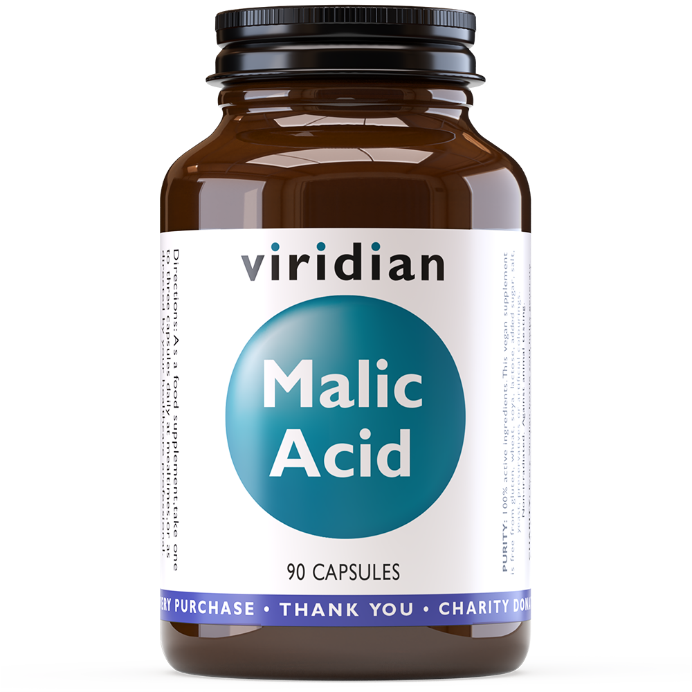 Viridian Malic Acid 550mg Veg Caps 90 size #372 Up To 30% Off