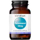 Viridian Policosanol 20mg Veg Caps 30 size #378