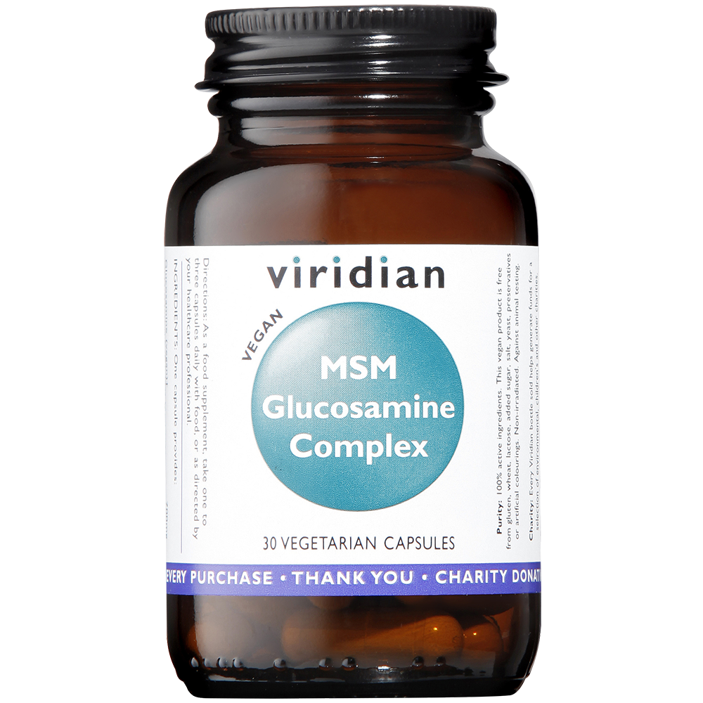 Viridian Glucosamine & MSM Veg Caps 30 size #390