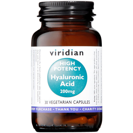 Viridian Hyaluronic Acid 200mg (High Potency) Veg Caps 30 size #391 Up To 40% Off