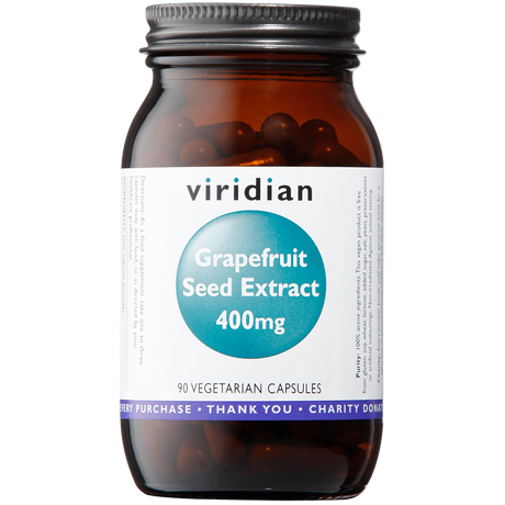 Viridian Grapefruit Seed Extract 400mg Veg Caps 90 size #397