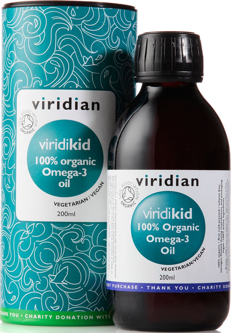 50% Off - Viridian Viridikid Omega Oil (Organic)  200ml size #525 (Expiry 09-2005)