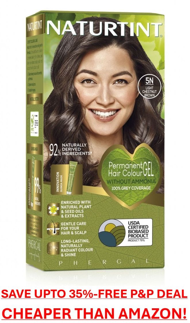 Naturtint  Permanent Hair Colourant 5N - Light Chestnut Brown - Up to 35% Off