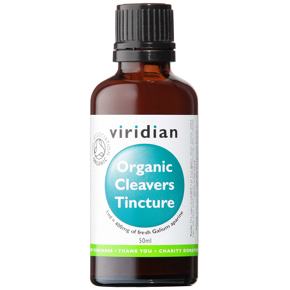 Viridian Cleavers Tincture (Organic) 50ml size #608 Up To 30% Off