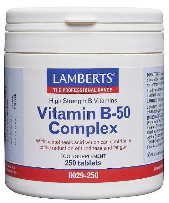 Lamberts Vitamin B-50 Complex ( 250 Tablets ) # 8029