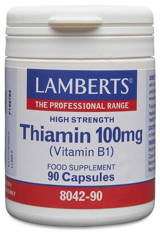 Lamberts Thiamin 100mg (Vit B-1) 90 Capsules # 8042