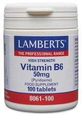 Lamberts Vit B-6 50mg (100 Tablets) # 8061