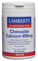 Lamberts Chewable Calcium 400mg (60 Tablets) # 8222