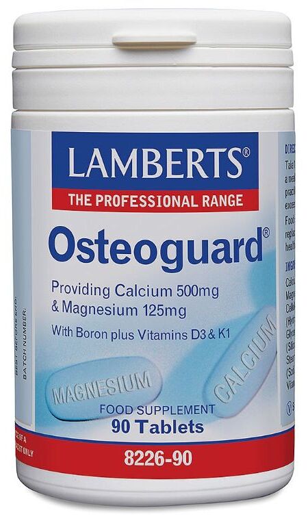 Lamberts Osteoguard® (Calcium 500mg/Magnesium 125mg Plus Boron & Vitamins D & K) 90 Tabs #8226