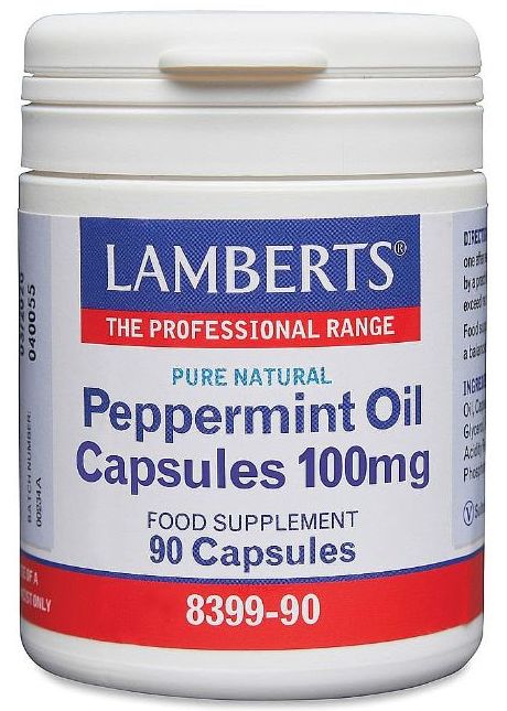 Lamberts Peppermint Oil Capsules 100mg (90 Capsules) # 8399