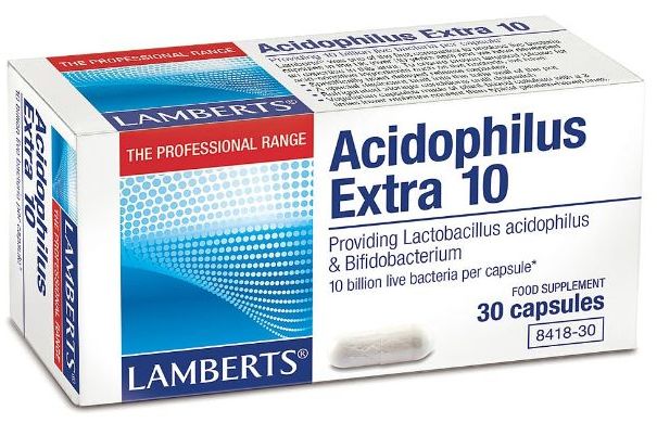 Lamberts Acidophilus Extra 10 ( 30 Caps ) # 8418