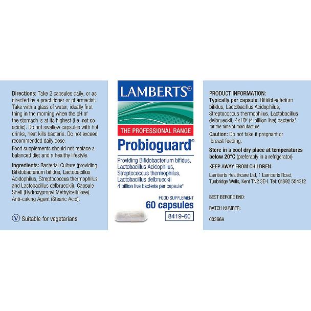 Lamberts Probio-guard ( 60 Capsules ) # 8419