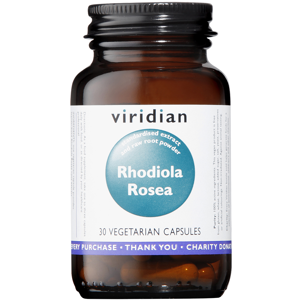 Viridian Rhodiola Rosea Extract Veg Caps 30 size #845