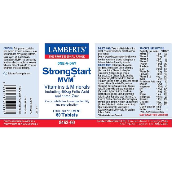 Lamberts StrongStart MVM For women ( 60 Tablets) # 8462