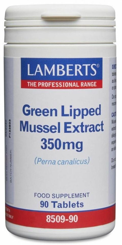 Lamberts Green Lipped Mussel Extract 350mg (90 Tablets) # 8509