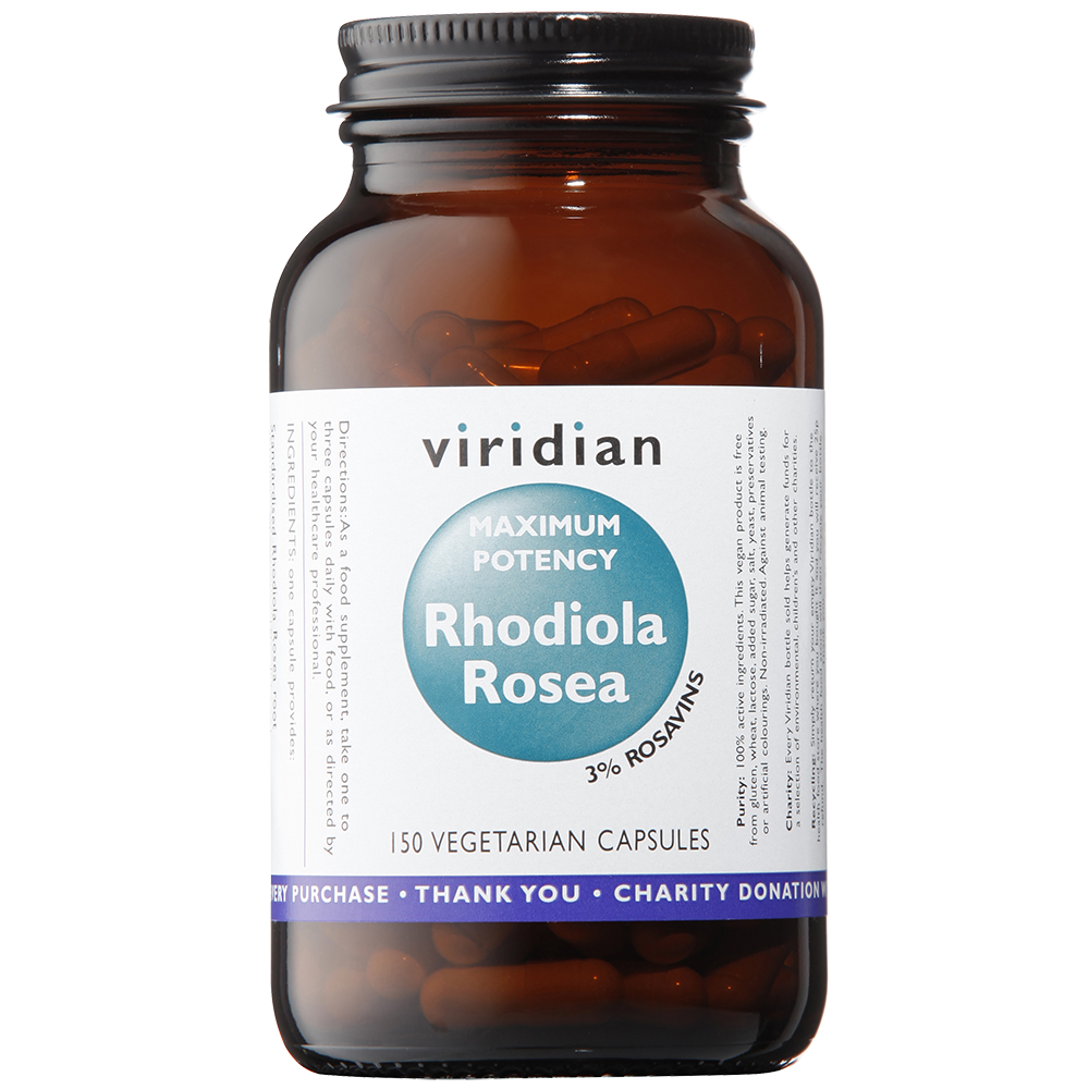 Viridian Rhodiola Rosea Extract (High Potency) Veg Caps 150 size #988