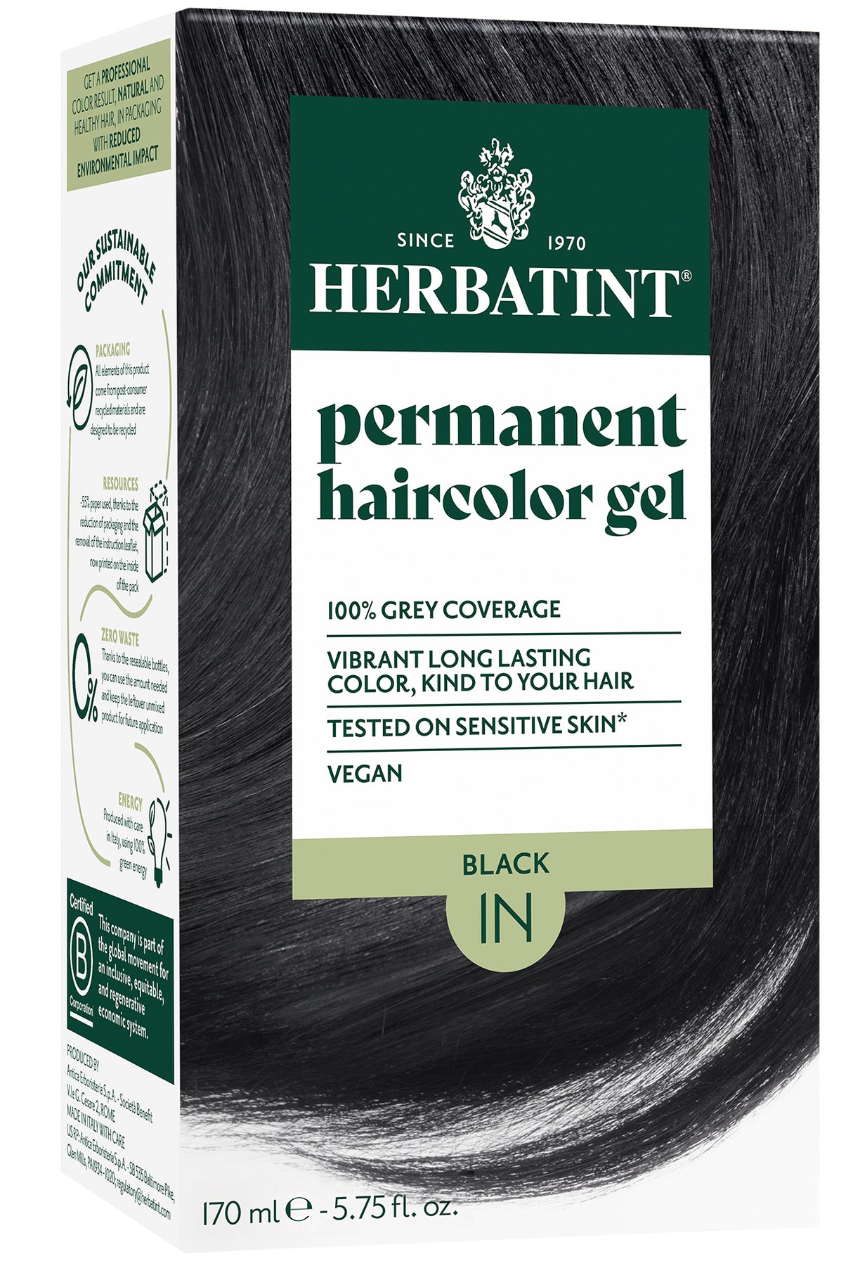 Herbatint Permanent Hair Colour 1N Black - Up to 34% Off