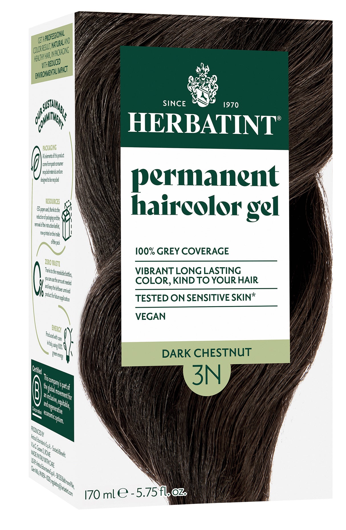 Herbatint Permanent Hair Colour 3N Dark Chestnut - Up to 34% Off