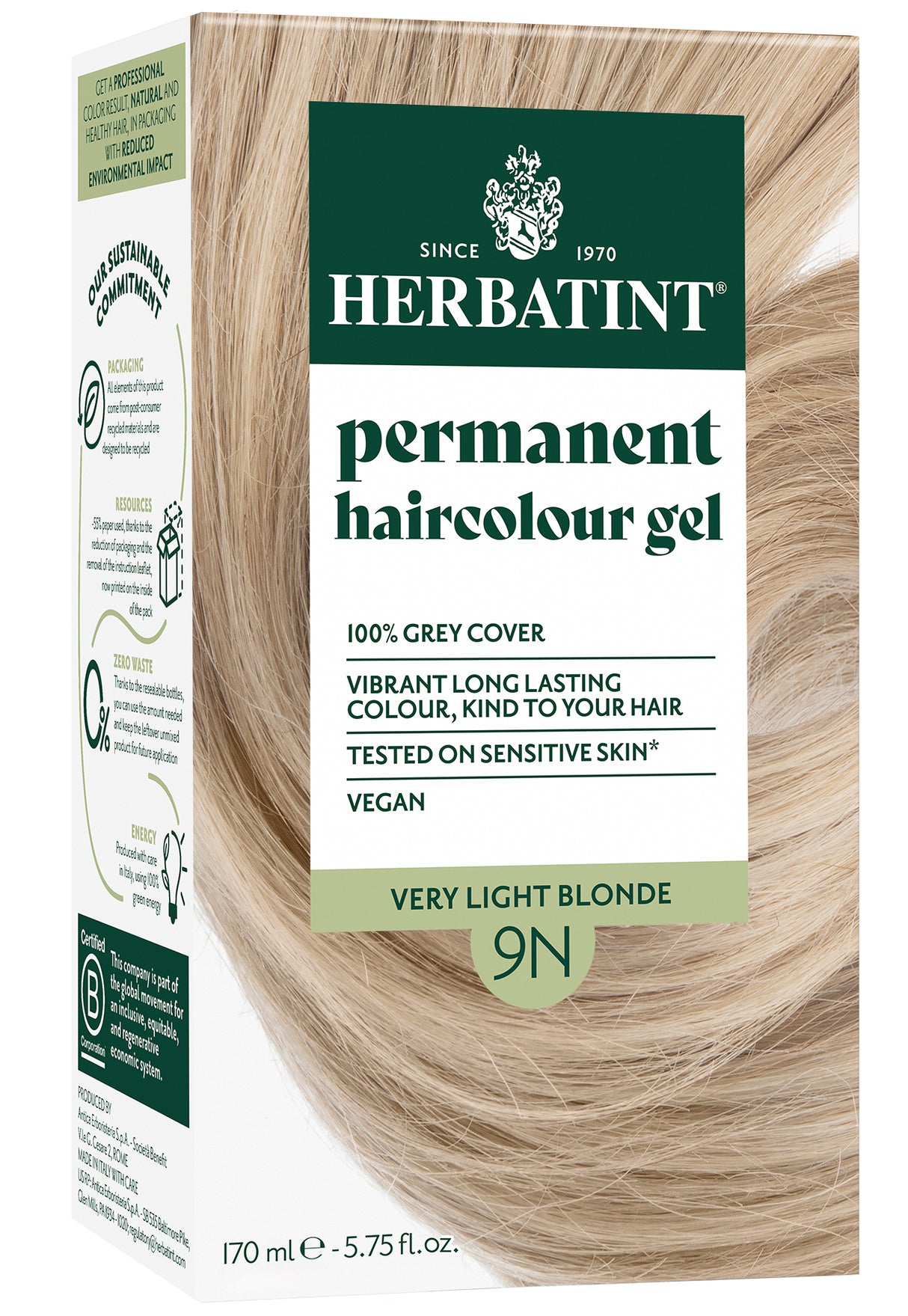 Herbatint Permanent Hair Colour 9N Honey Blonde - Up to 34% Off