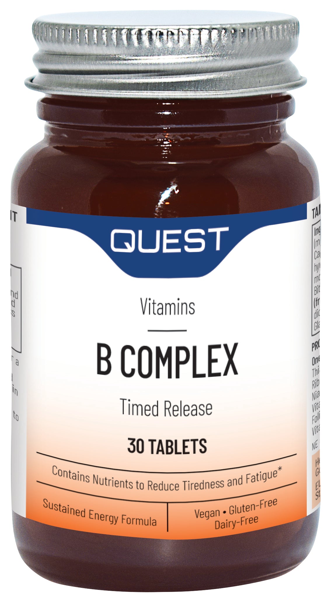 Quest Vitamins - Mega B-100 Timed Release (30 Capsules)