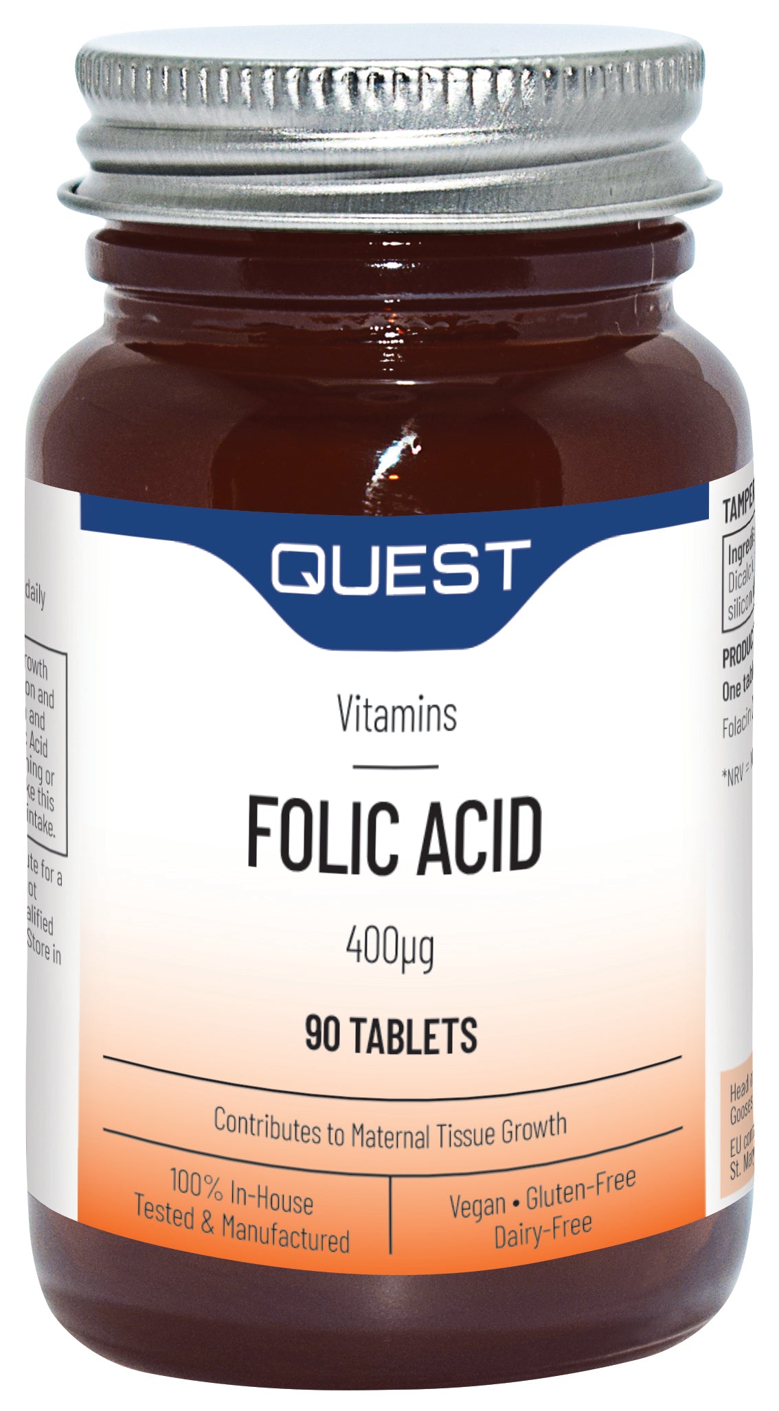 Quest Vitamins - Folic Acid 400mcg (90 Capsules)