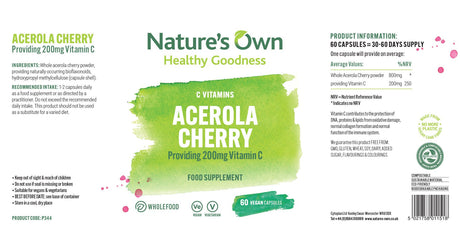 Nature's Own Acerola Cherry - 60 Capsules