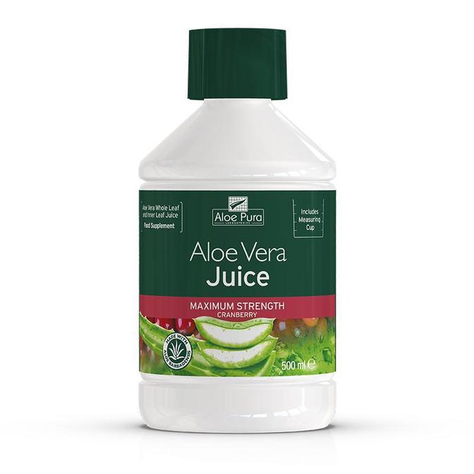 Aloe Pura Aloe Vera Juice Cranberry -500ml