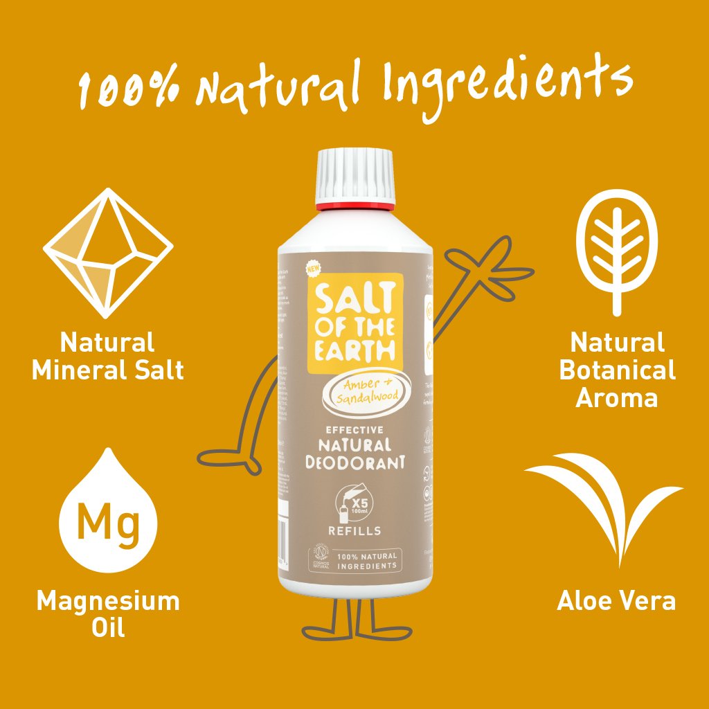 Salt Of The Earth Amber & Sandalwood Refill # 500ml