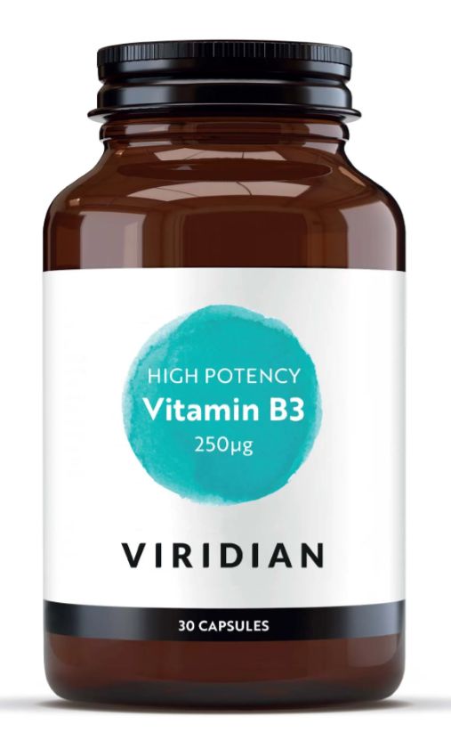 Viridian Vitamin B3 250mg (High Potency) Veg Caps 30 size #211