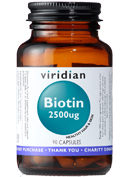 Viridian Biotin 2500ug Veg Caps 90 size #203 Up To 40% Off