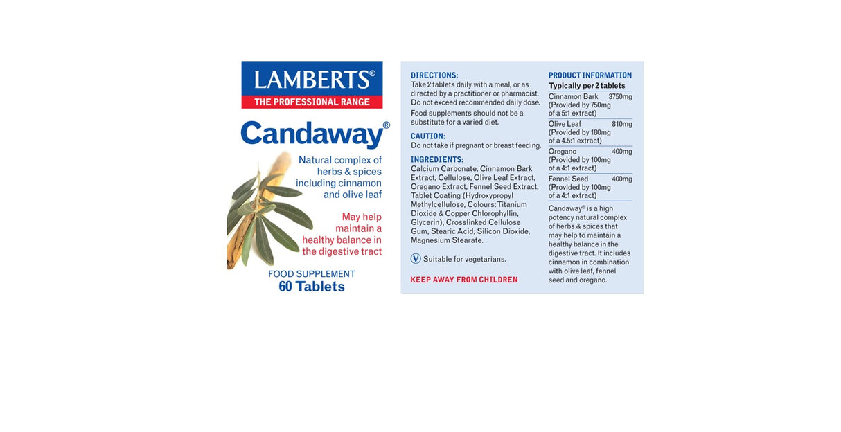 Lamberts Candaway ( 60 Tablets) # 8409