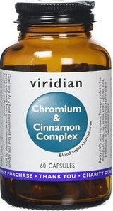 Viridian Chromium & Cinnamon Complex Veg Caps 60 size #319 Up To 30% Off