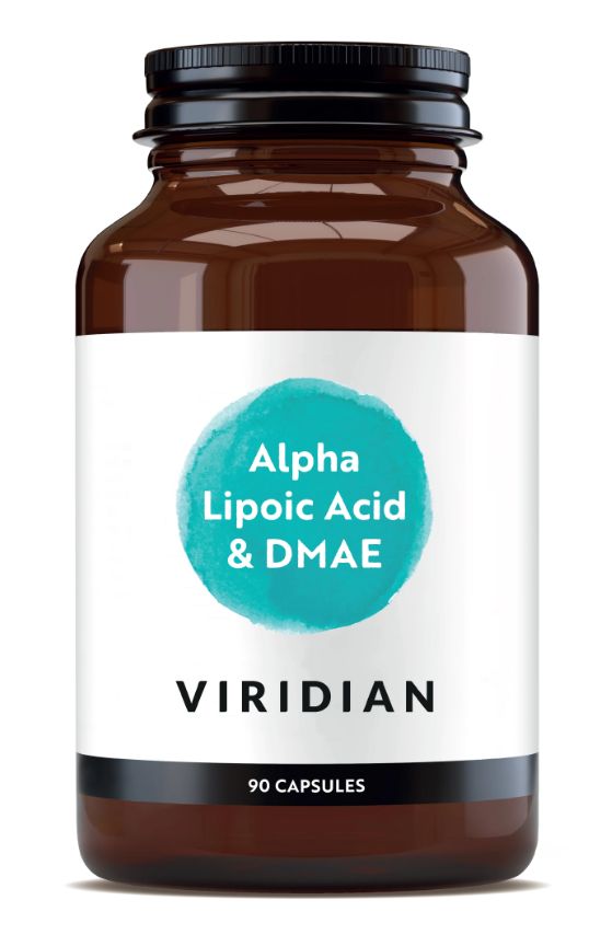 Viridian Alpha Lipoic & DMAE Veg Caps 90 size #132